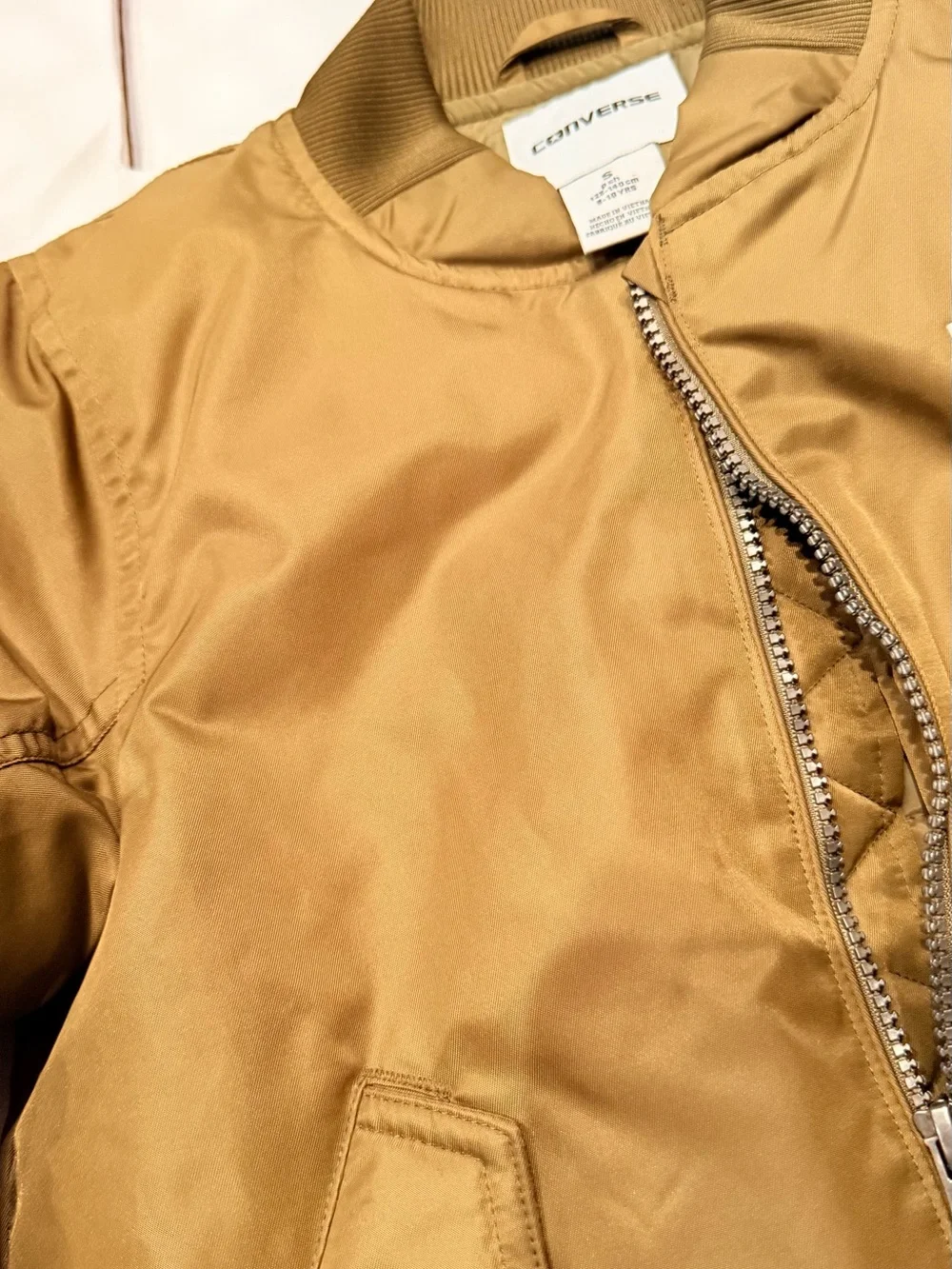 Converse Olive Green Kids Bomber Jacket